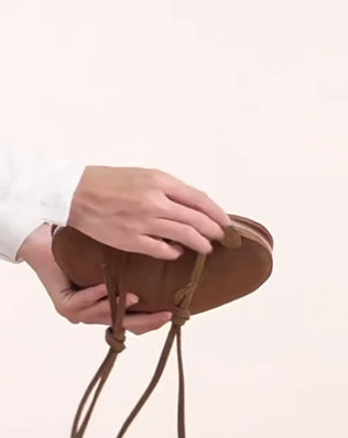 Hjerte taske - Vegansk ruskind